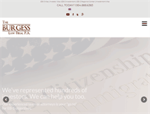Tablet Screenshot of burgesslawfirm.com